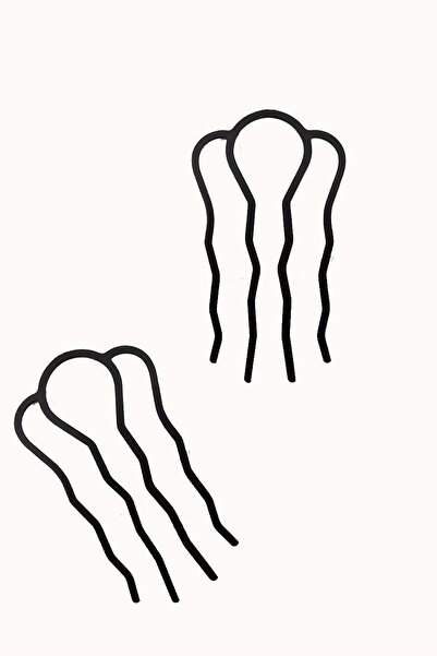 New Obsessions 2 Μινιμαλιστικά Εύχρηστα Κουμπιά και Κλιπ Μαλλιών για Χτένισμα