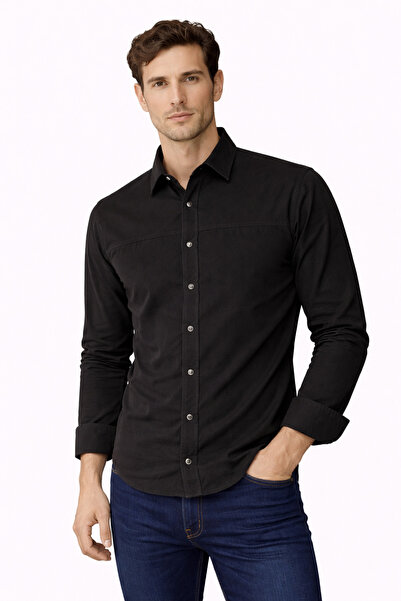 Erkek Slim Fit Spor Gömlek