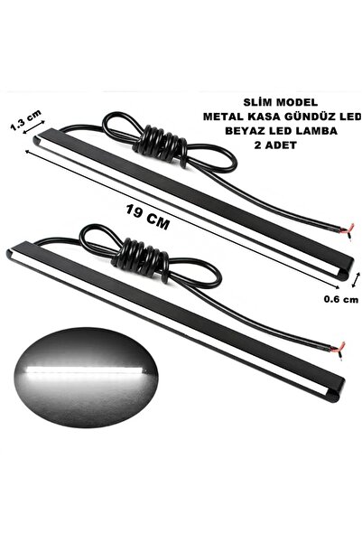 caraks Gündüz Led Slim Model Siyah Metal Kasa Beyaz Işık Gündüz Ledi 19 cm X ...