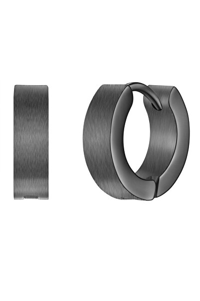 True Rebels Edelstahlohrcreolen Creolen Edelstahl gunmetal