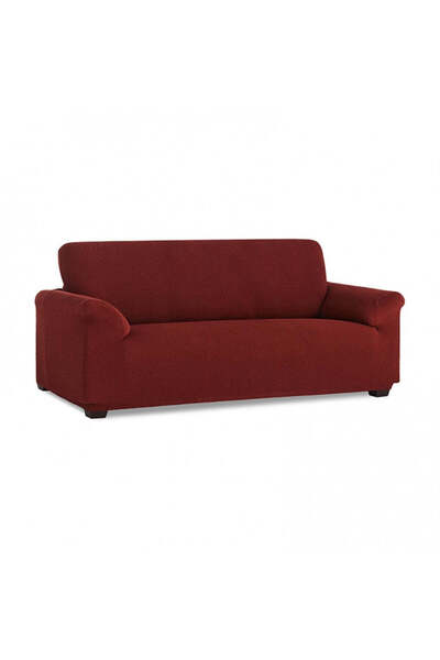Sofazip PatternFit premium sofa cover, elastic, red color 2-seater sofa (130 ...