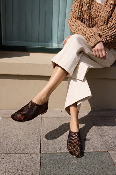 ANGELİNA JONES CALZARO ΓΥΝΑΙΚΕΙΑ ΚΑΦΕ ΠΕΤΡΙΝΑ ΣΑΝΔΑΛΙΑ ΜΕ ΛΕΠΤΟΜΕΡΕΙΕΣ ΕΙΣΑΓΩΓΗΣ