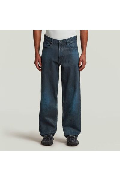 G-STAR RAW بنطلون جينز فضفاض للرجال من النوع 96 باللون الأزرق الداكن