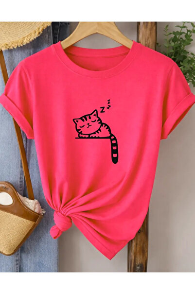 Pink Sky Premium Oversize T-Shirt 100% Βαμβάκι Unisex Άνετη Εφαρμογή Τάση Νέα...