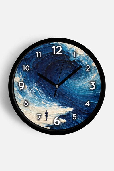 JHAAR Oil Painting Design Wall Clock – Artistic, Abstract, Bohemian, and Land...