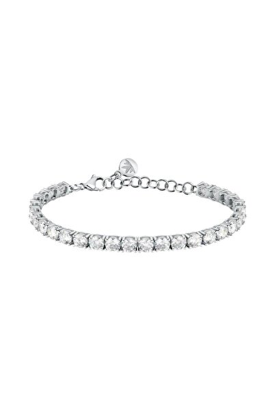 MORELLATO Βραχιόλι Tesori, τύπου τένις, ασήμι 925, επιροδιωμένο, ασημένιοι κρ...