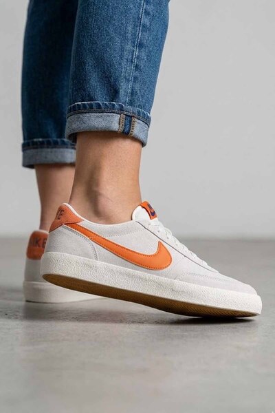 Nike Ανδρικά αθλητικά παπούτσια Killshot 2 - Μπεζ με πορτοκαλί Swoosh