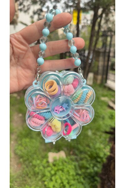 Toka Perisi Σετ κλιπ μαλλιών για κορίτσια με τσάντα, πολύχρωμα κουμπωτά με σχ...