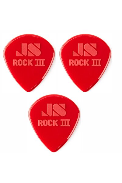 Jim Dunlop 570R1.38 Rock III 3 Adet Jazz III Pena (1.38 mm)