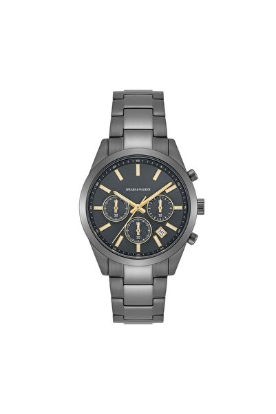 Spears & Walker Chronograph Herren Chronograph grau Edelstahl grau