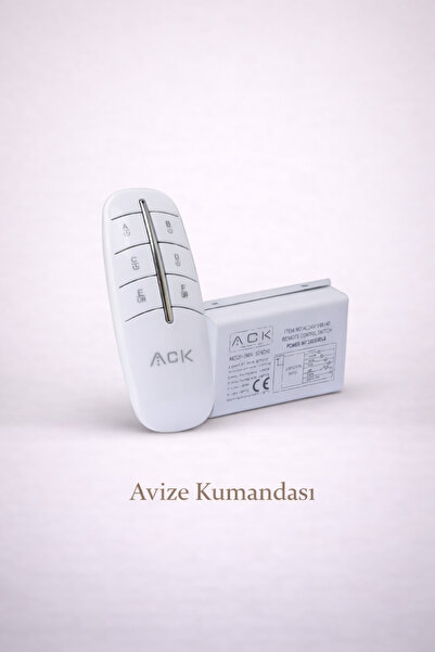 ACK Avize Kumandası RF Kablosuz Avize Kontrol Anahtarı (2'li / 3'lü / 4'lü / ...