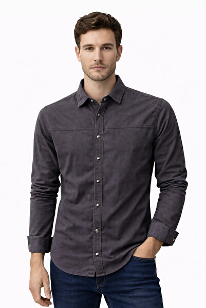 lexestone Erkek Slim Fit Spor Gömlek