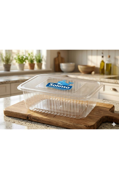 SOLINSO 🐳Plastik Sızdırmaz Kap 1000 Gr Cc Kullan At Tek Kullanımlık Plastik ...