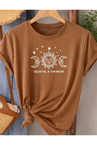 Pink Sky Premium Oversize T-Shirt 100% Βαμβάκι Unisex Άνετη Εφαρμογή Τάση Νέα...