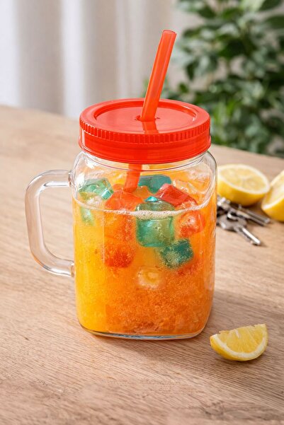 Home Tumbler with straw and lid, 570 ml plastic