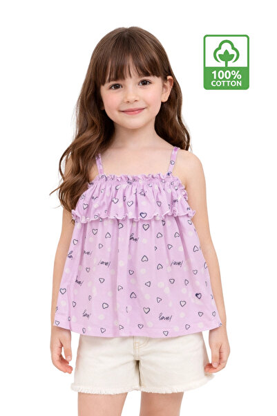 Divonette Κοριτσίστικο μπλουζάκι με τιράντες - 100% βαμβακερό νήμα με τιράντε...