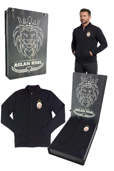 Galatasaray Γνήσιο αδειοδοτημένο κουτί δώρου με μαύρο ζιβάγκο 5 αστέρων και λ...