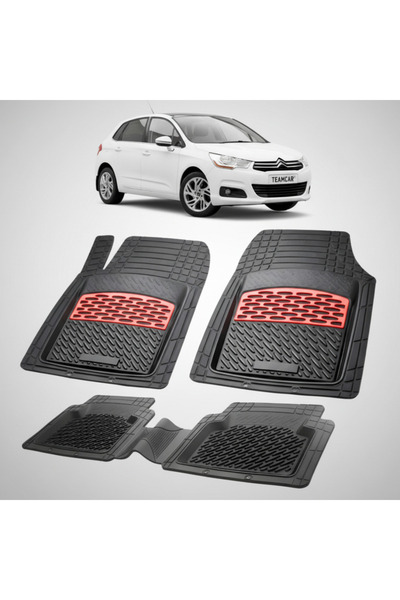 TEAMCAR Πατάκια δαπέδου συμβατά με Citroen C4 Hatchback 5θυρο Gen2 2010-2018 ...