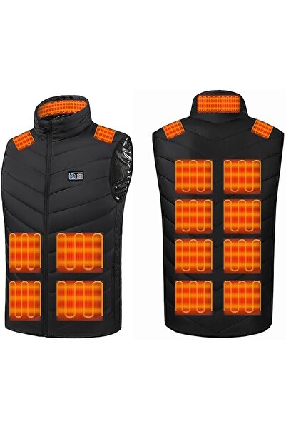 Dotail Monave Θερμαινόμενο Γιλέκο, 15 ζώνες θέρμανσης, διπλός έλεγχος, μαύρο,...