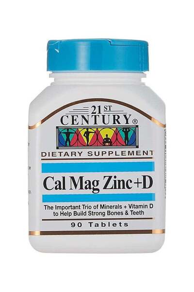 21st Century Cal Mag Zinc+D 90 Tablets