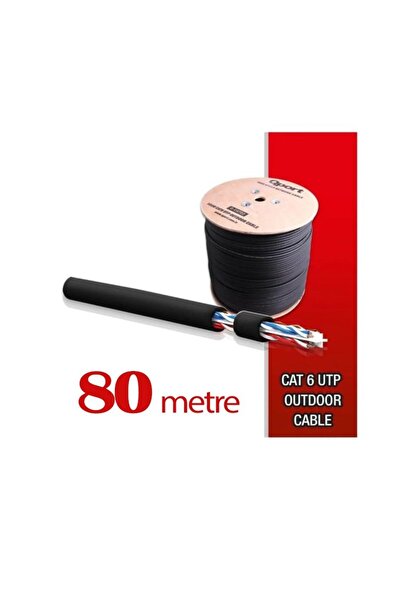Nif Bilişim High Copper Utp 23Awg 0.58 mm Outdoor Cat6 Cable Outdoor Data Cable
