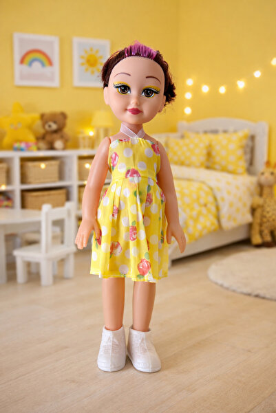 OEM Κούκλα - Κίτρινο Φόρεμα