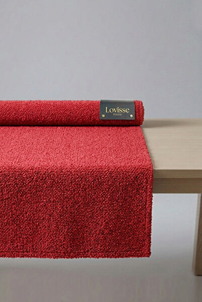LOVİSSE HOME Buklet Kumaş Kırmızı, Döşemelik Kumaş, Yüksek Gramaj