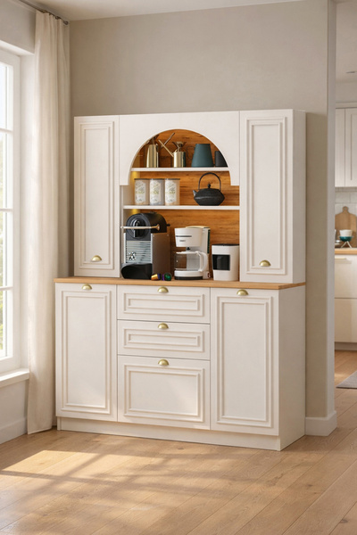 Avmpark Alvor Kahve Köşesi Çekmeceli Airfry Kiler Dolabı Çok Amaçlı Bar Dolab...