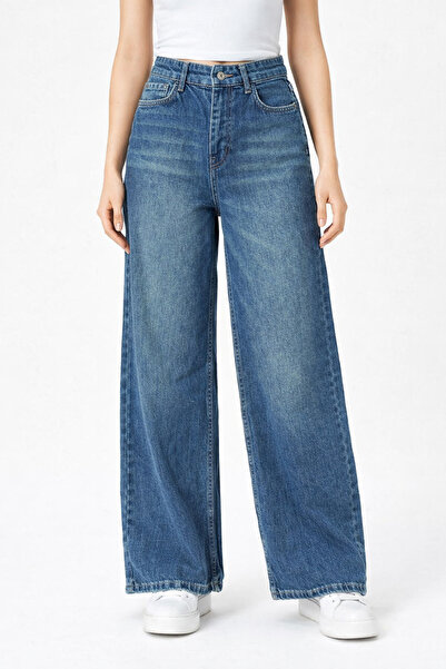 Lighter Jeans Γυναικείο παντελόνι με ψηλή μέση, vintage εφέ ξεθωριασμένου χρώ...