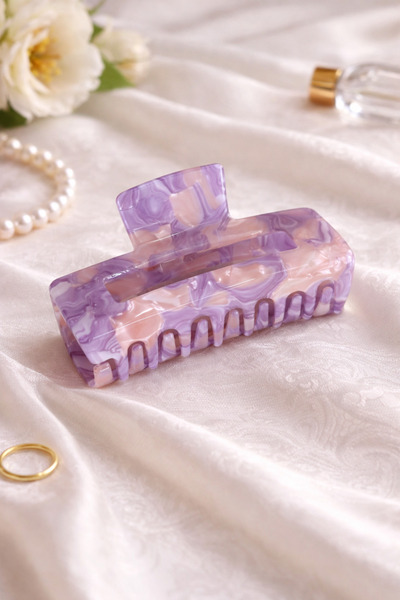 PABALAS Luxury Bone Hairpin – Premium Acetate Large Hair Clip (Patterned Coll...