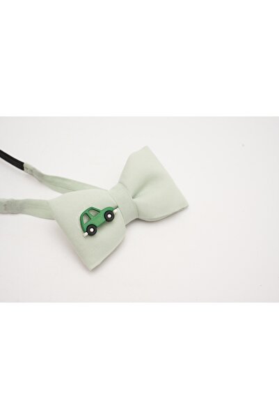 Bestyle Gray Children's Bow Tie with Car Pins
