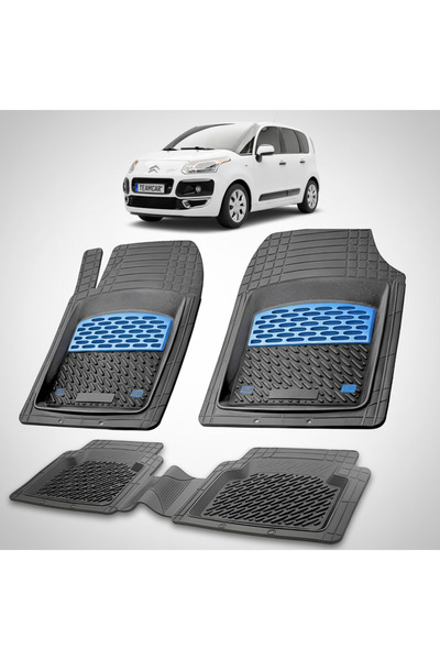 TEAMCAR Πατάκια αυτοκινήτου Citroen C3 Picasso MPV 1ης Γενιάς Συμβατά 2009-20...
