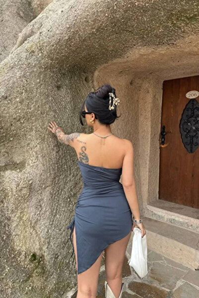 Nika Fashion Gathered Side Summer Dress