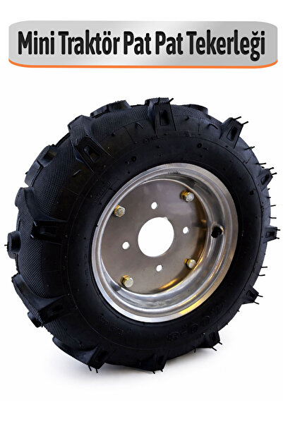 Badem10 Mini Dişli Traktör Pat Pat Tekerleği Poryalı 400x8 Ağır Yük Taşıma Da...