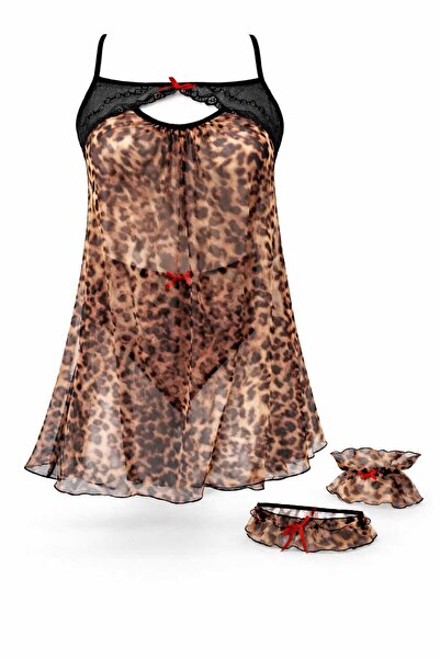 GOB Büyük Beden Σετ GoB Signature Tulle Babydoll 4 τεμαχίων – Μεγάλο Μέγεθος,...