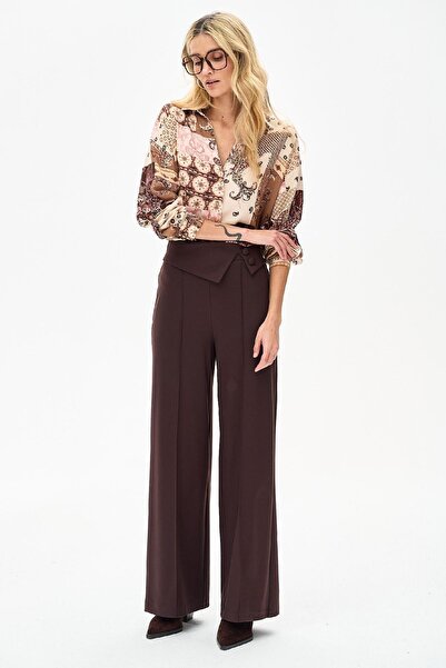 Blue Shadow Pantaloni de damă Duka Chocolate 42