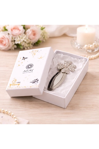 Azay Μεταλλικός Σελιδοδείκτης Λουλούδι με Λαμπερούς Κρυστάλλους, 9,5 x 4 εκ.,...