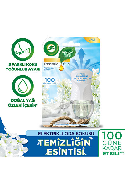 Air Wick Elektrikli Oda Kokusu Kit Temizliğin Esintisi + Yedek Şişe Sakura Bahçesi