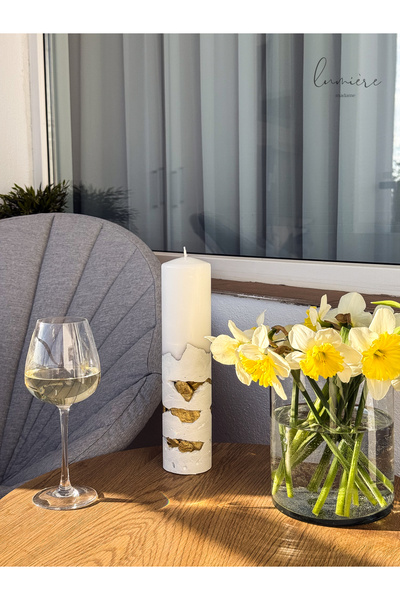 Lumiere Madame Lumânare de lux Éclat Pur Blanc – handmade