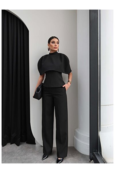 ESRAHELVACI Σετ Μπλούζα με Κάπα και Παντελόνι
