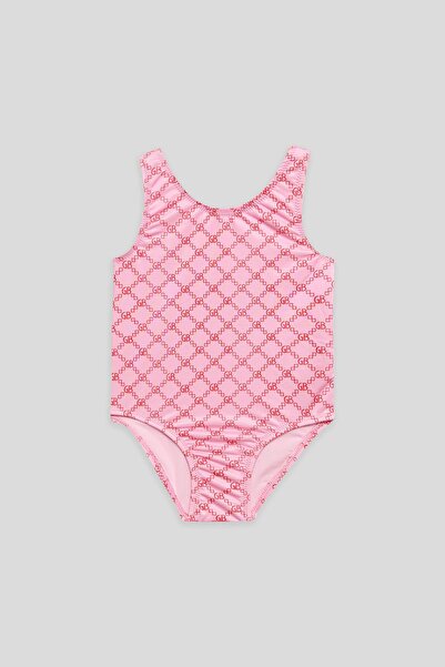 GB Baby Bg Store Baby Girl Patterned Swimsuit