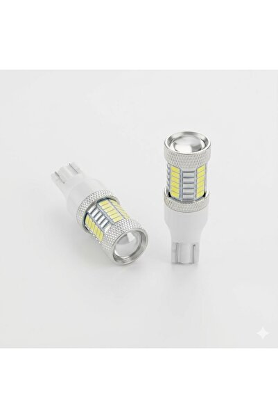 Oto Aksesuarcım T15 Park Stop Geri Vites Lambası 12V 33 Ledli Mercekli Beyaz