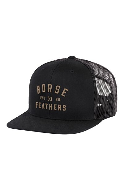 Horsefeathers Καπέλο Τράκερ Μαύρο με Σχέδιο