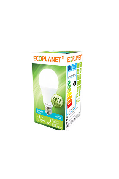 OEM Bec LED Ecoplanet, E27, 9W (75W), 855 LM, A+, χρώμα φωτός ρετρό 6500K, Ματ