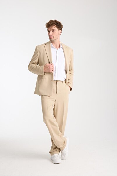 FASHİON PLAZA Men's Oversize Suit – Modern Relaxed Fit