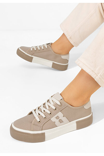 B T Shoes Γυναικεία σνίκερς Κλερία μπεζ