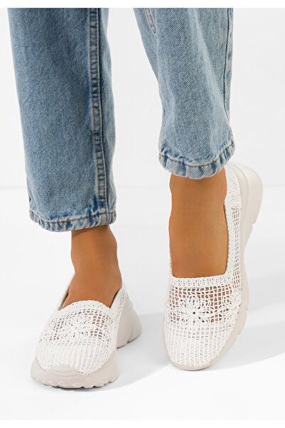 B T Shoes Mocasini dama Offelia albi