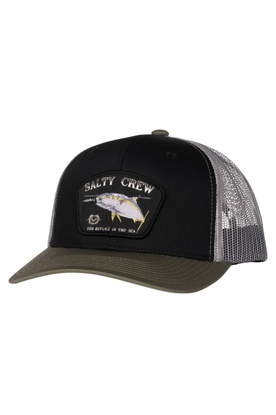 Salty Crew Καπέλο Τράκερ Ρετρό SURFACE Μαύρο/Πράσινο Λαδί