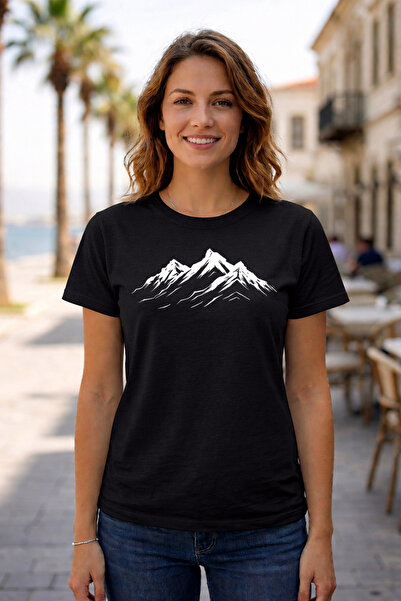 VODEXA Tricou supradimensionat pentru femei SIRA DAGLAR, imprimat, 100% bumba...