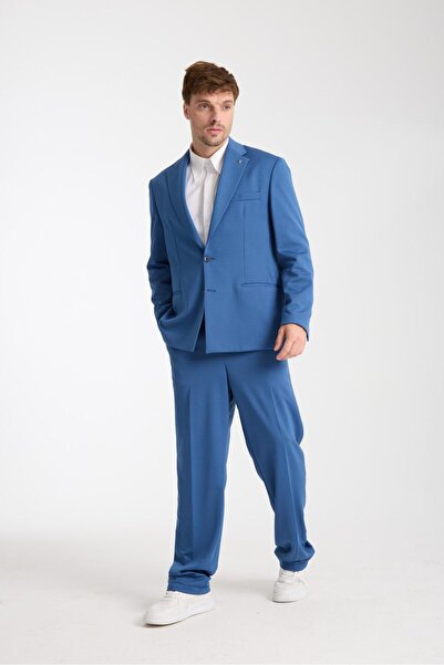 FASHİON PLAZA Men's Oversize Suit – Modern Relaxed Fit